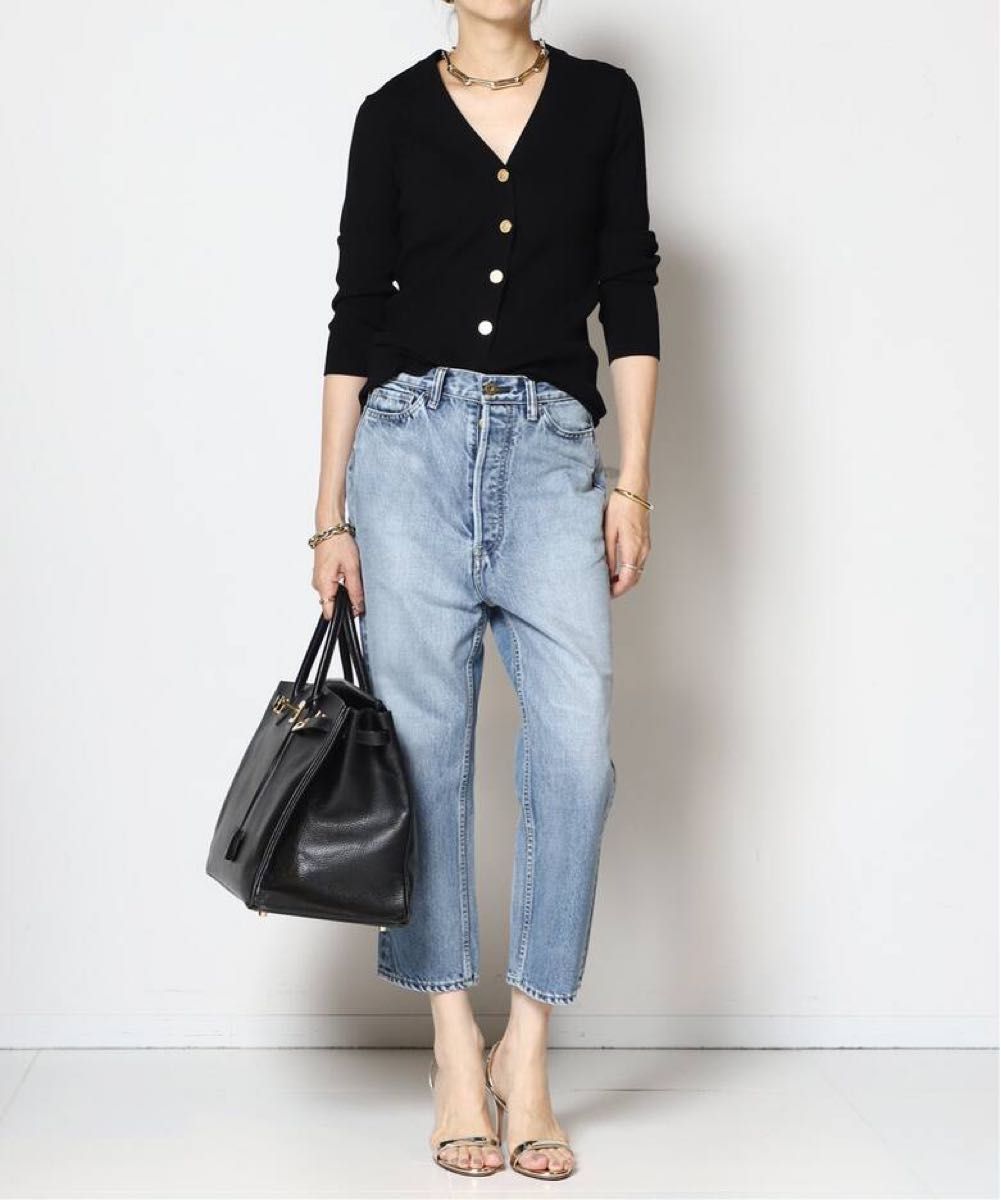 Diner B RIB カーディガン ブラック MUSE de Deuxieme Classe ミューズ