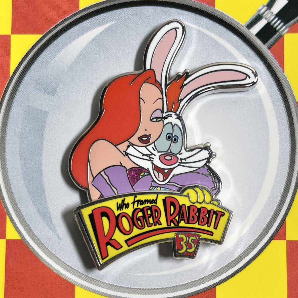 ロジャーラビット ピンバッジ 35周年 ディズニーストア ジェシカ