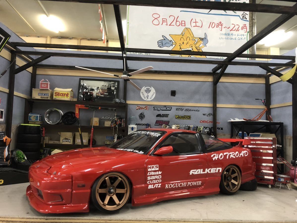 Yahoo!オークション - D-LIKE 1/10スケール 日産180SX 後期型 塗装済み