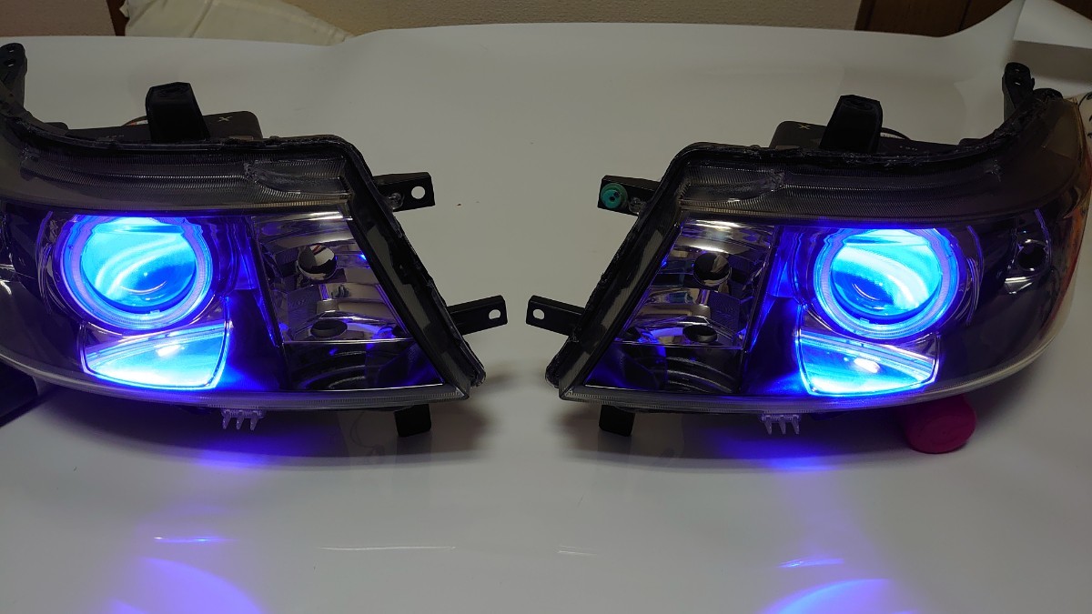 MH23 ワゴンRスティングレー ワンオフヘッドライト インナーブラックx