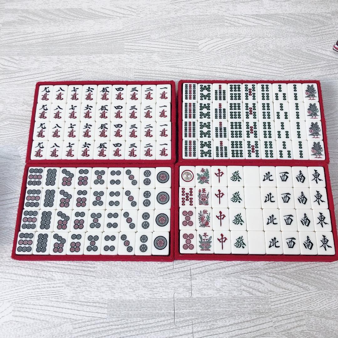 Yahoo!オークション - 希少 キングバード社製 麻雀牌 背緑 ダイヤ牌 昭