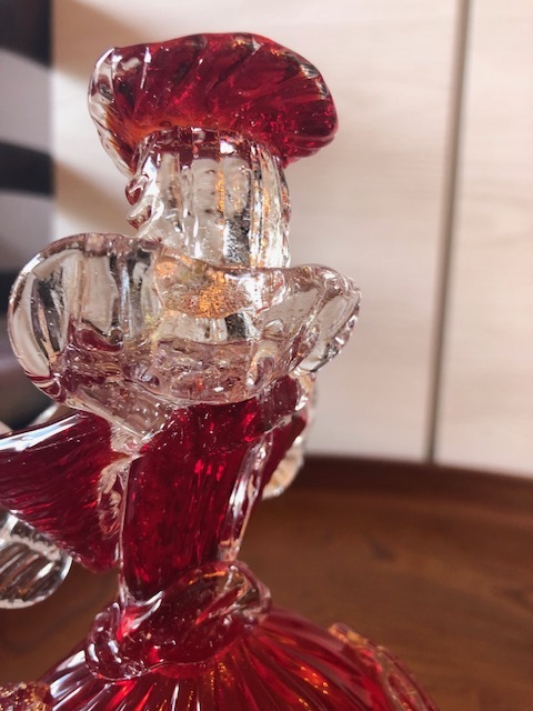 ムラノ ベネチアンガラス 人形 ペア 25cm 置物｜Yahoo!フリマ（旧