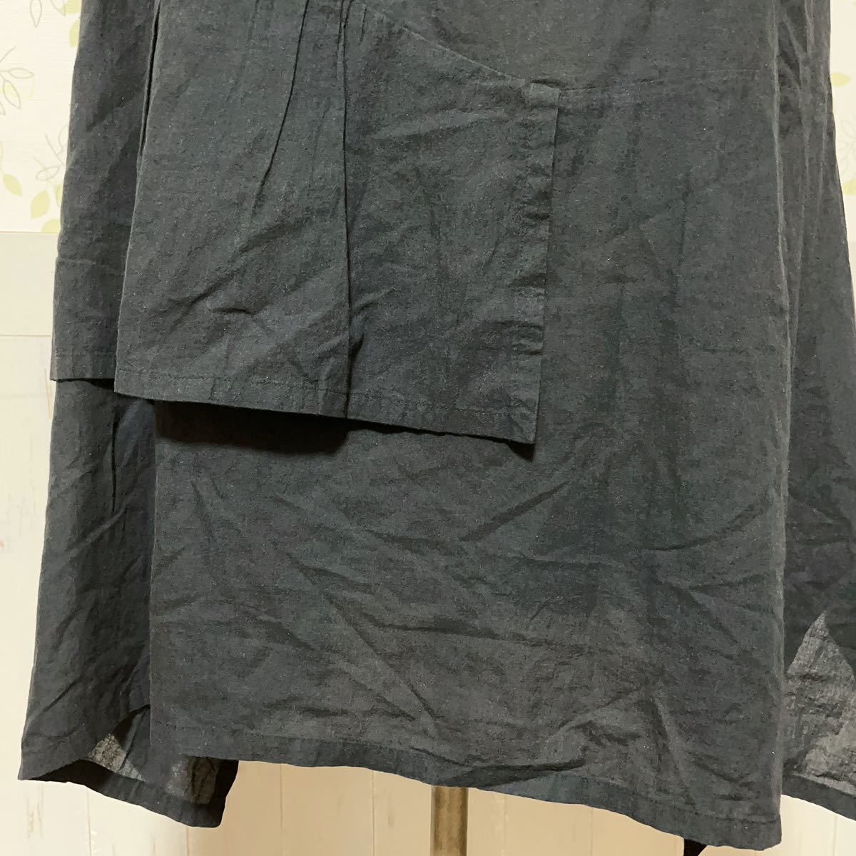 sensounico慈雨 センソユニコ ジウ ノースリーブ ワンピース ブラック