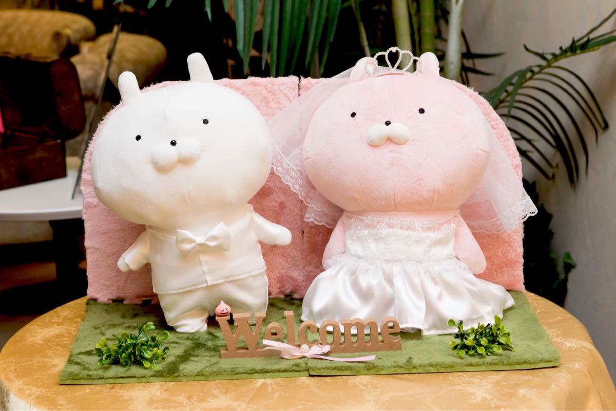 結婚式 ウェルカムドール うさまるうさこ ウエディング衣装 Amazon.co