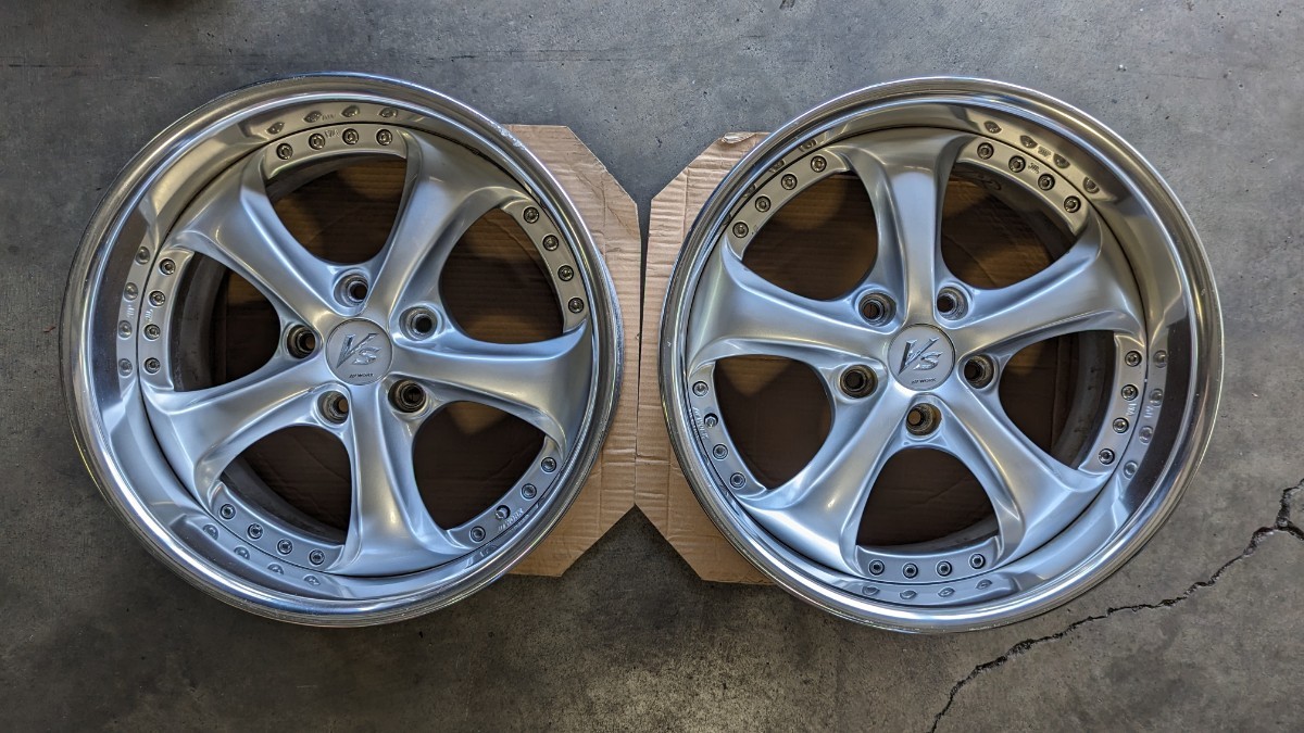 Yahoo!オークション - WORK VSKF 17インチ 8.5J +26 5H 114.3 2本 深リ