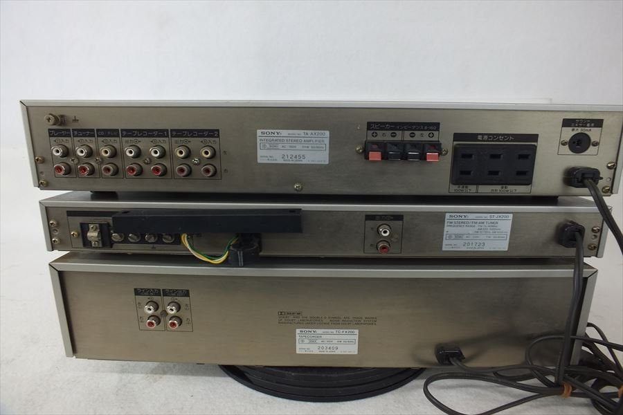 SONY Sony ST-JX200 TA-AX200 TC-FX200 tuner used present condition