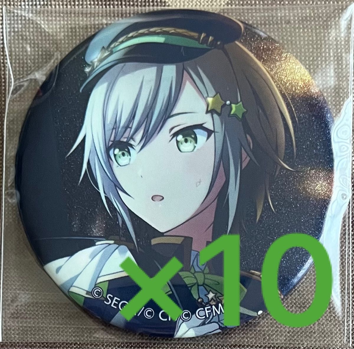 プロセカ 特訓後 日野森 志歩 グリッター缶バッジ vol 20 A 10個 しほ