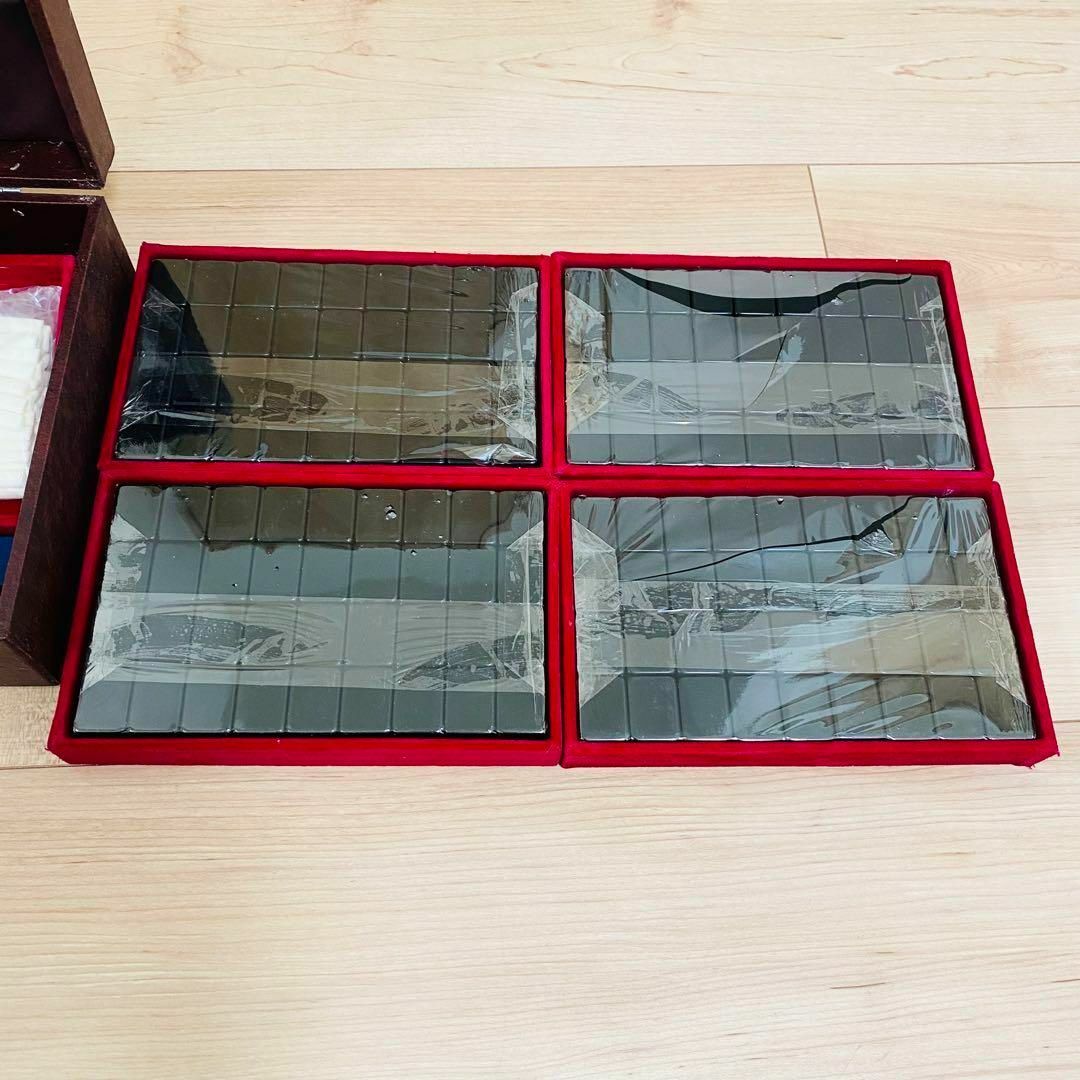 匿名配送】 未使用品 オールブラック 最高級麻雀牌 金龍 黒牌 黒塗り牌