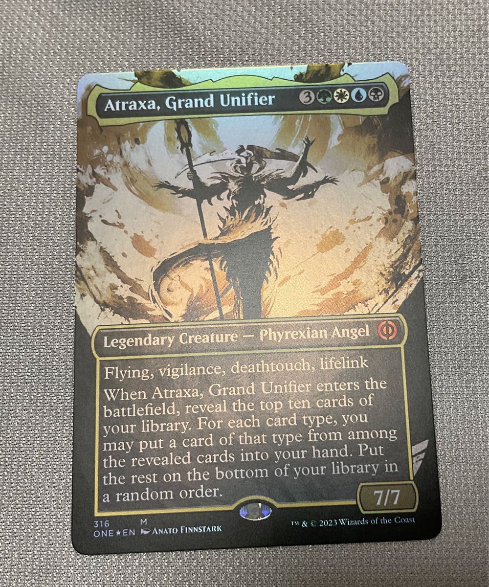 MTG 英語 偉大なる統一者、アトラクサ ボーダーレス 4枚 偉大なる統一