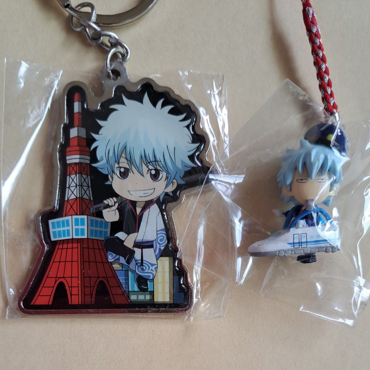 7種坂田銀時 銀魂 ご当地ねつけ ストラップ 北海道 神戸 横浜 JR東海 -