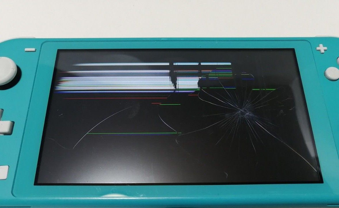 Nintendo Switch Lite スイッチライト/ジャンク品/液晶割れ/ターコイズ