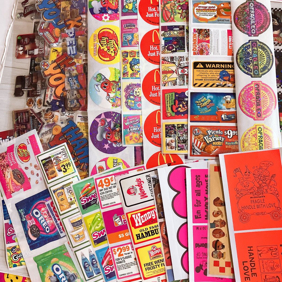 400枚】海外ロールシール たっぷりおすそ分け アメキャラ 海外