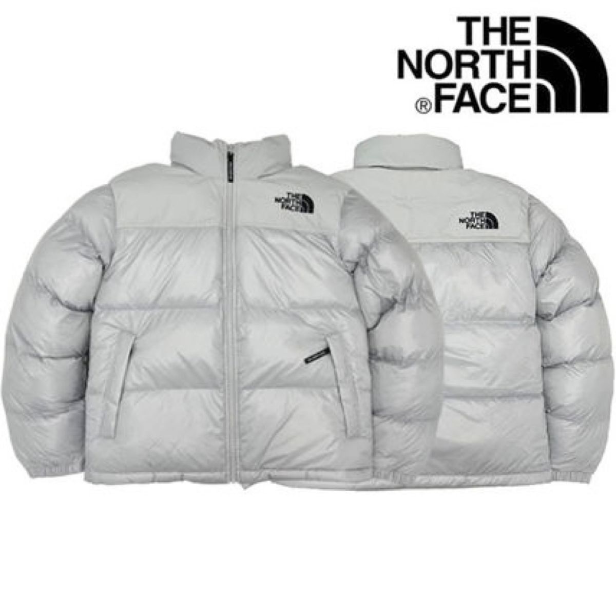 韓国限定ノースフェイス ヌプシ ダウン グレー Sサイズ THE NORTH FACE