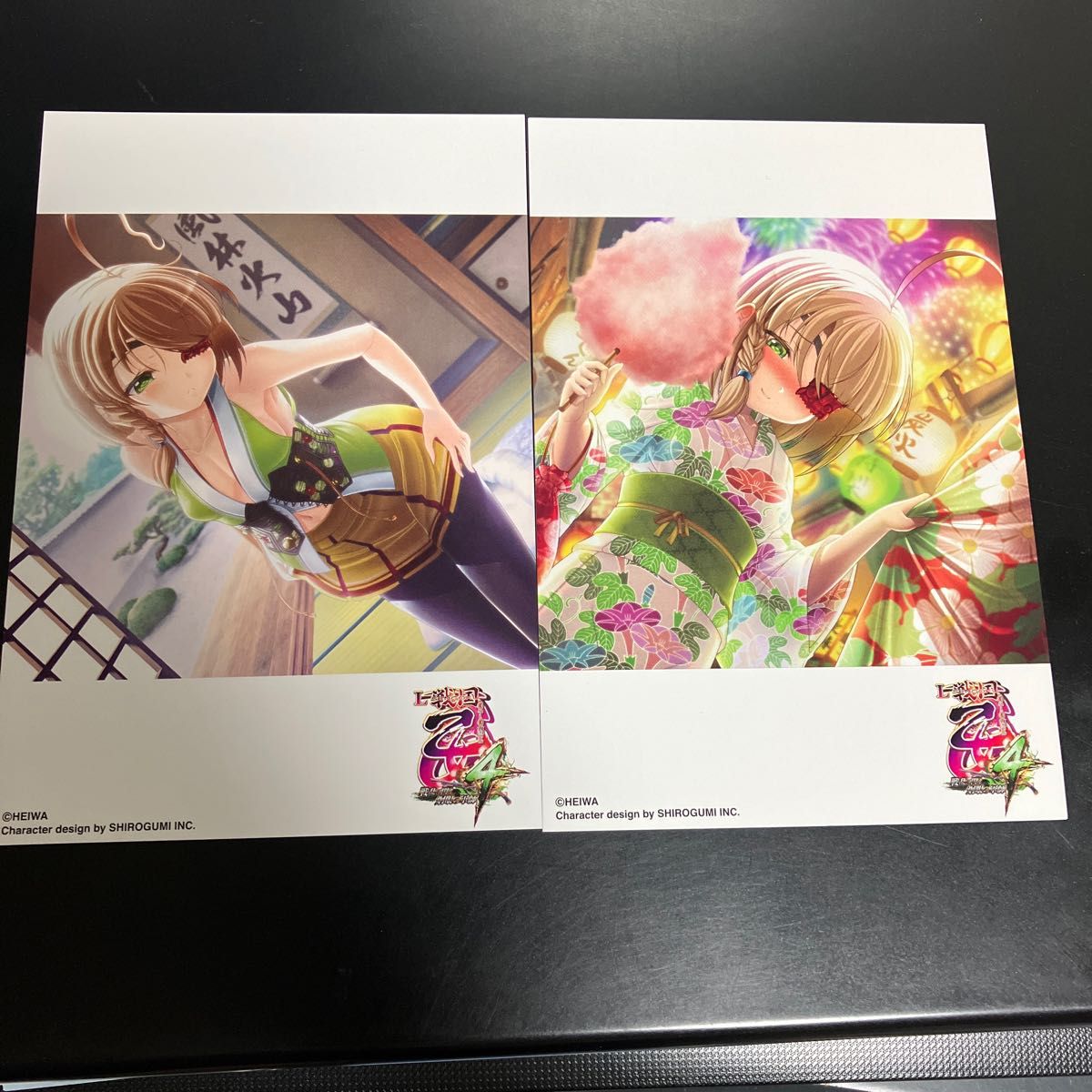 L 戦国乙女4 山本カンスケ デザイン紙カード 3種 未使用 スマスロ