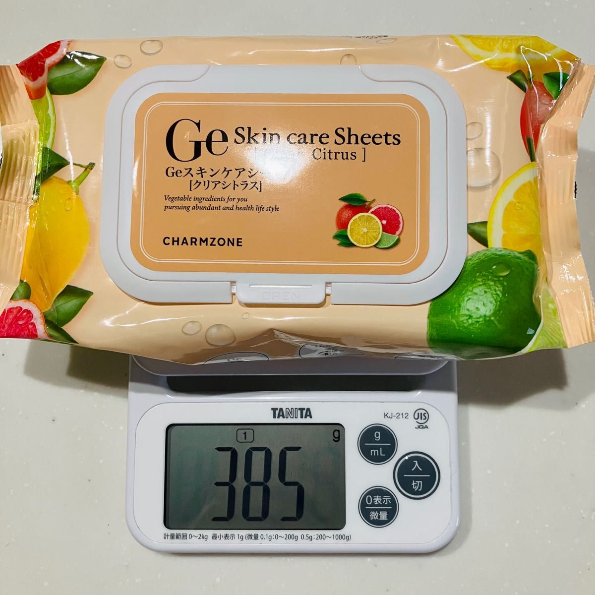 Geスキンケアシート クリアシトラス/チャームゾーン クレンジング