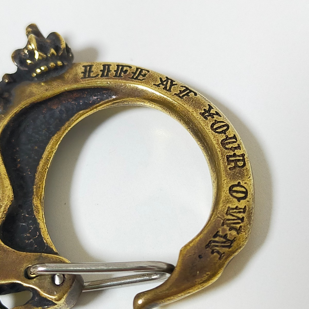 GALCIA ガルシア RISK コラボ スカルフック キーホルダー ゴールド