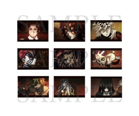 鬼滅の刃 上弦集結 ポストカードセット鬼舞辻無惨 黒死牟 童磨 猗窩座