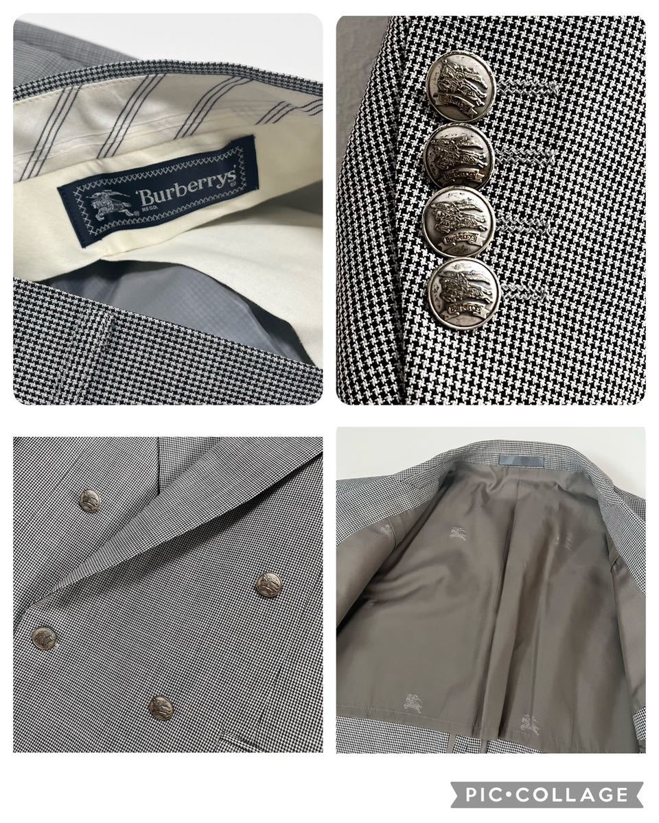 80s 90s バーバリー BURBERRY スーツ セットアップ ダブルブレスト