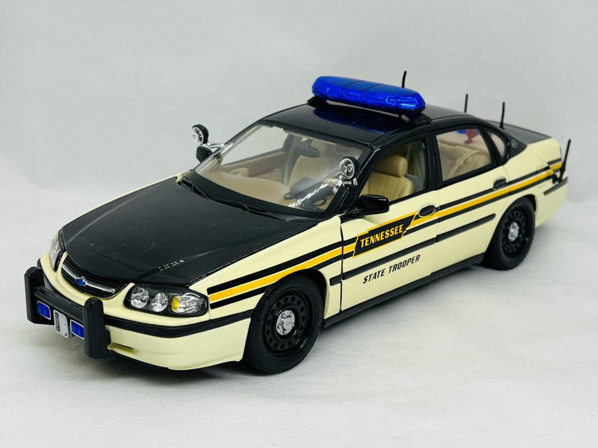 Yahoo!オークション - 1/18 シボレー インパラ ポリス 州警察 POLICE I