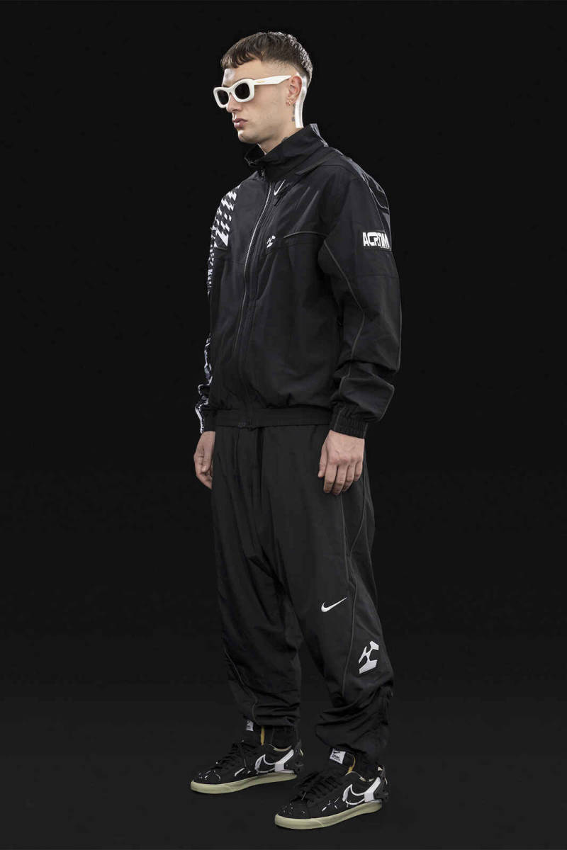 新品 Nike x ACRONYM Woven Jacket+Pants Sサイズ Black/Black/White