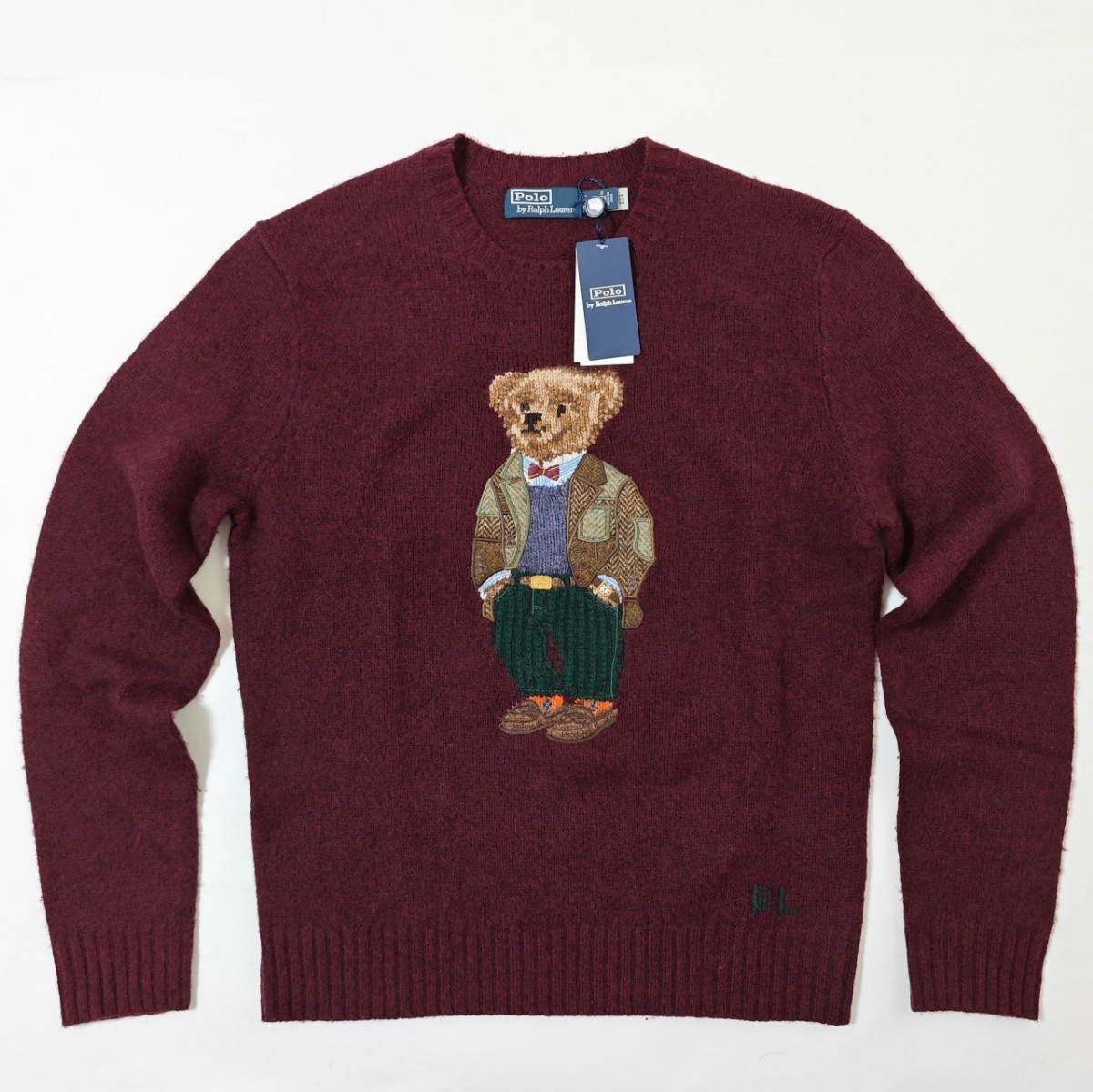 新作 Ralph Lauren ポロベア ウールカシミヤ セーター bear メンズ S