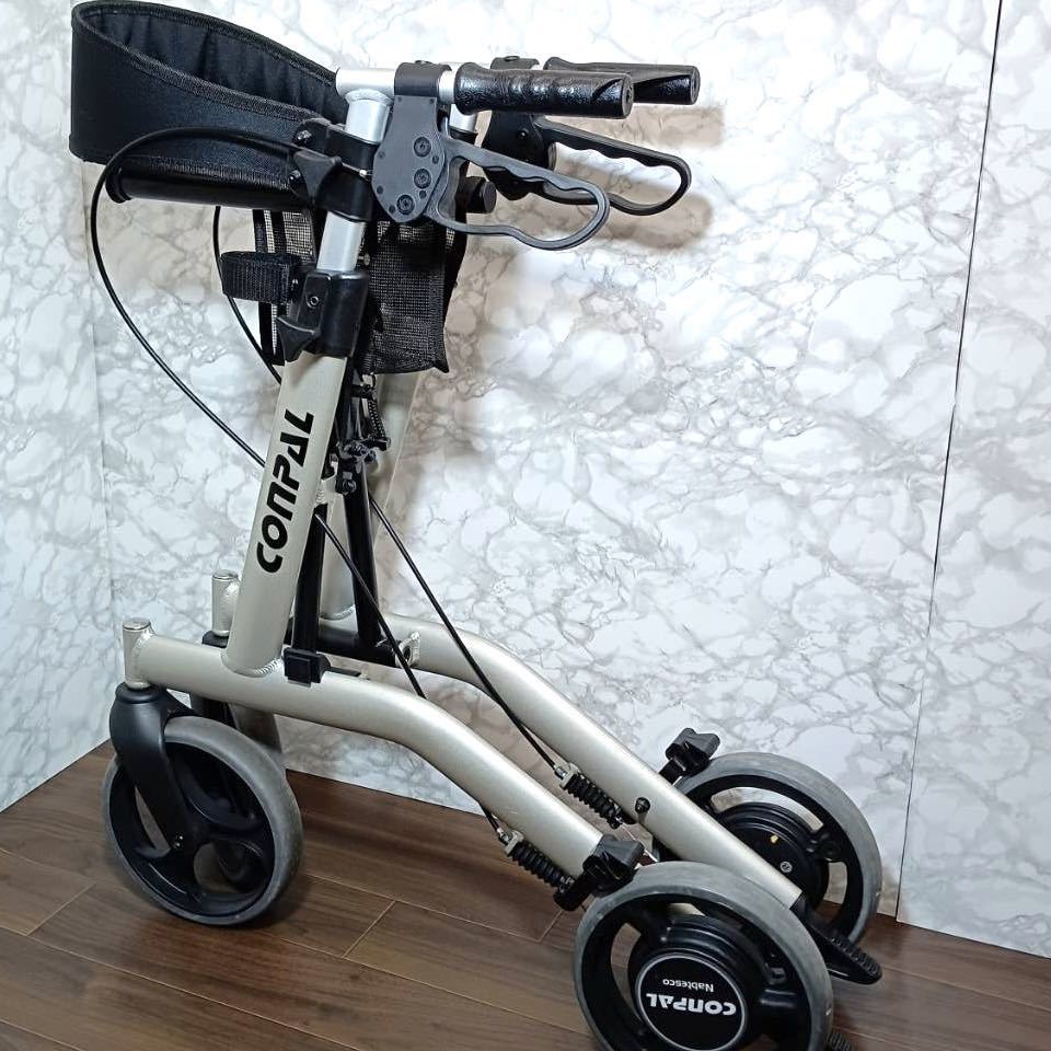 ナブテスコ コンパル 抑速ブレーキ付歩行車 NCR-8A-MA-GD 座れる歩行器