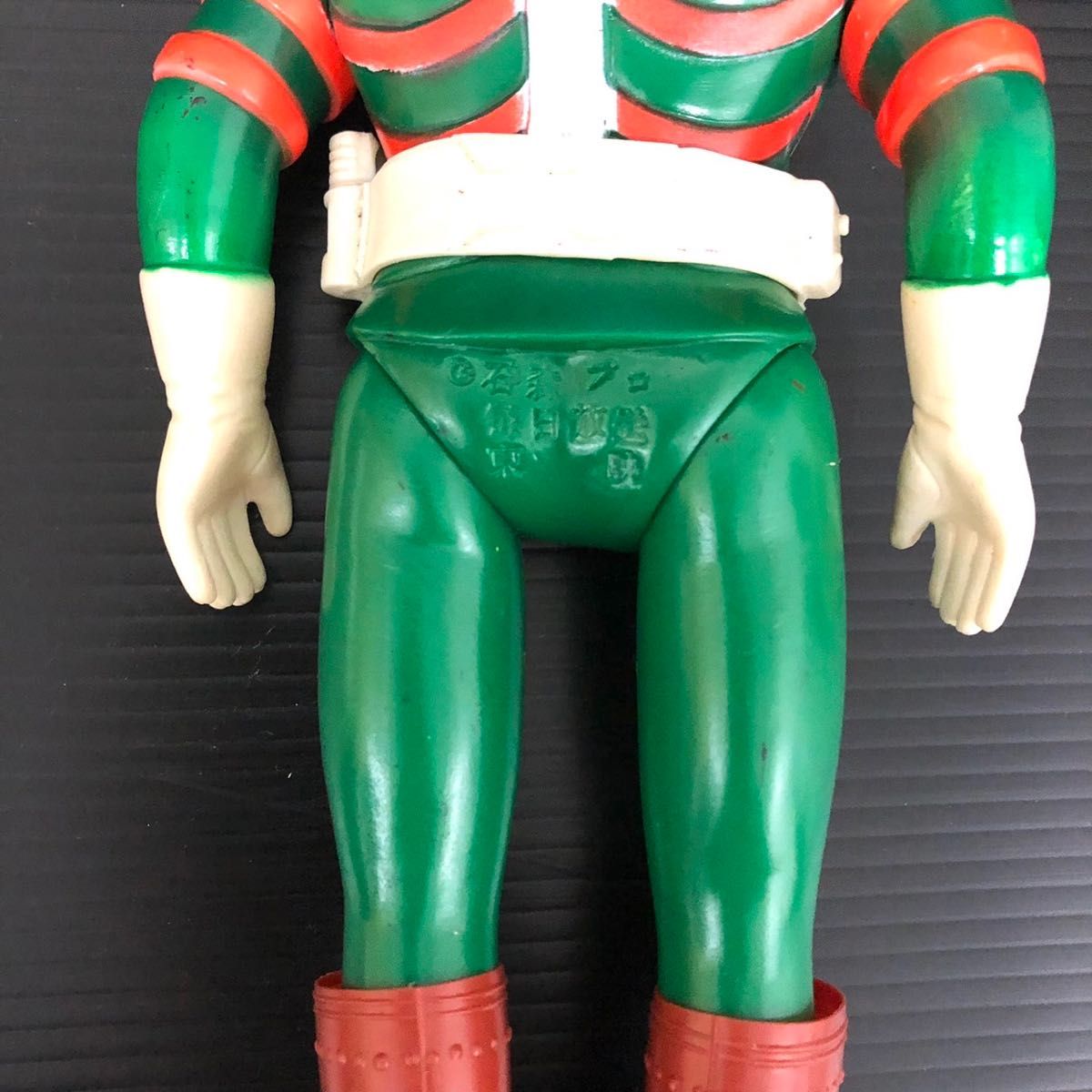 希少品】 旧バンダイ 仮面ライダーV3 ソフビ 面取れ 昭和レトロ 当時物