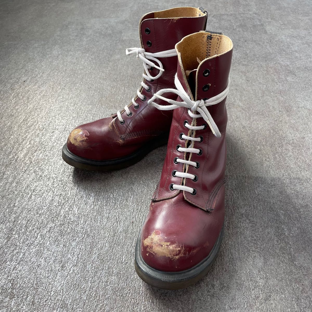 Dr Martens 10ホールブーツ 1490 1919 チェリーレッド 英国製 uk9
