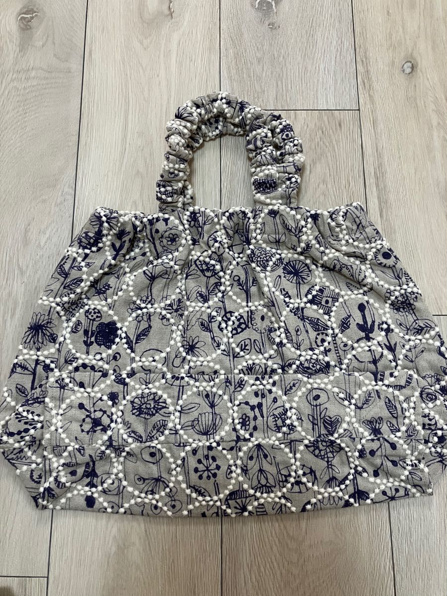 ミナペルホネン skipbag letterof flower タンバリン 大 未使用