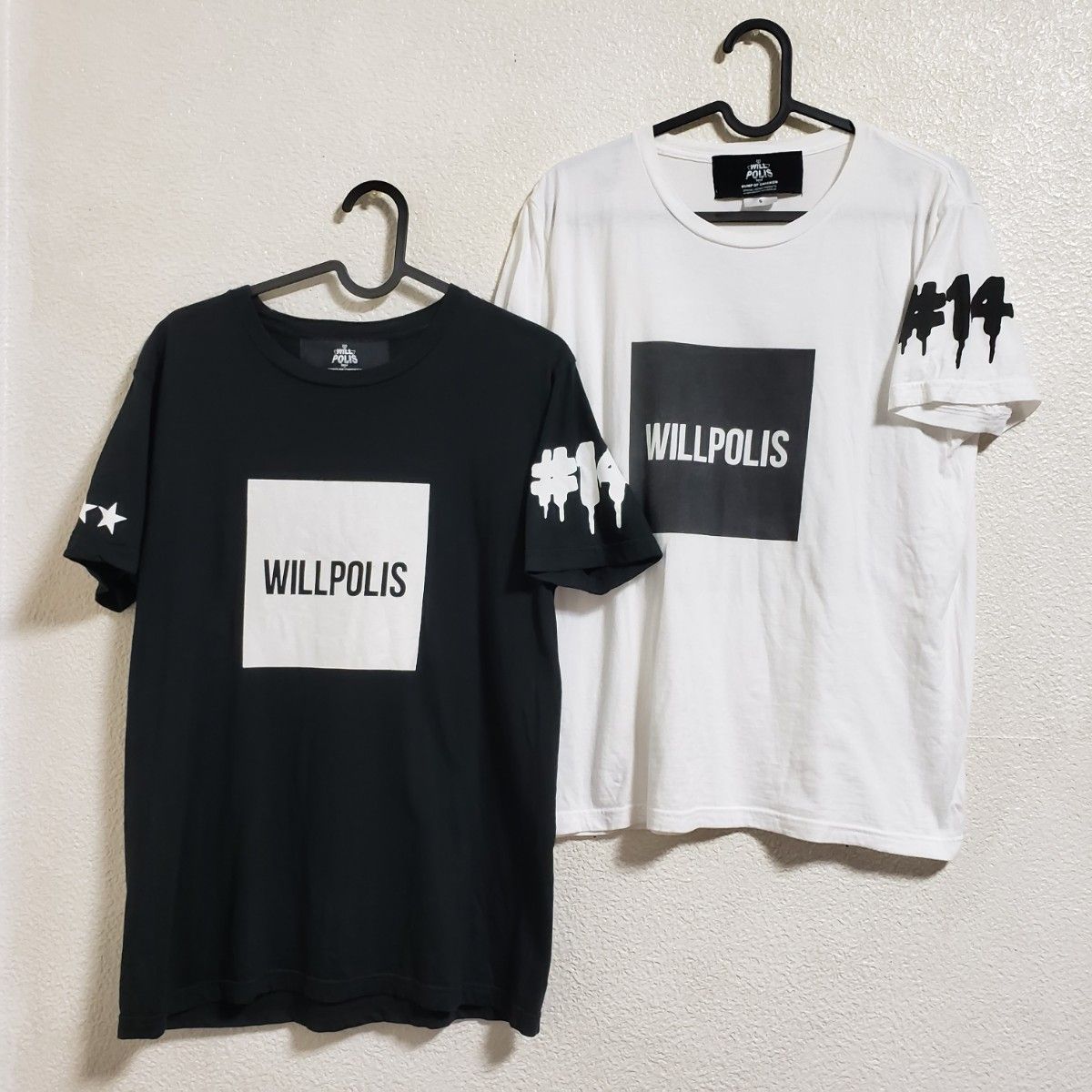 2枚セット】BUMP OF CHICKEN WILLPOLIS Tシャツ ブラック ホワイト S