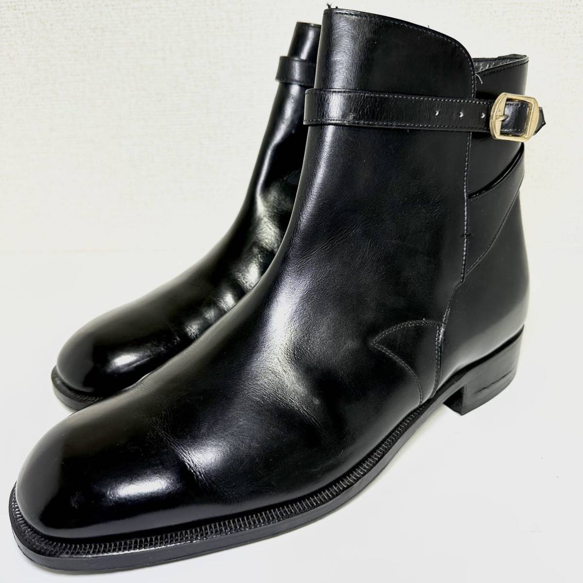 即決/美品/希少品/リーガル REGAL ジョッパーブーツ 25 5㎝ ブラック