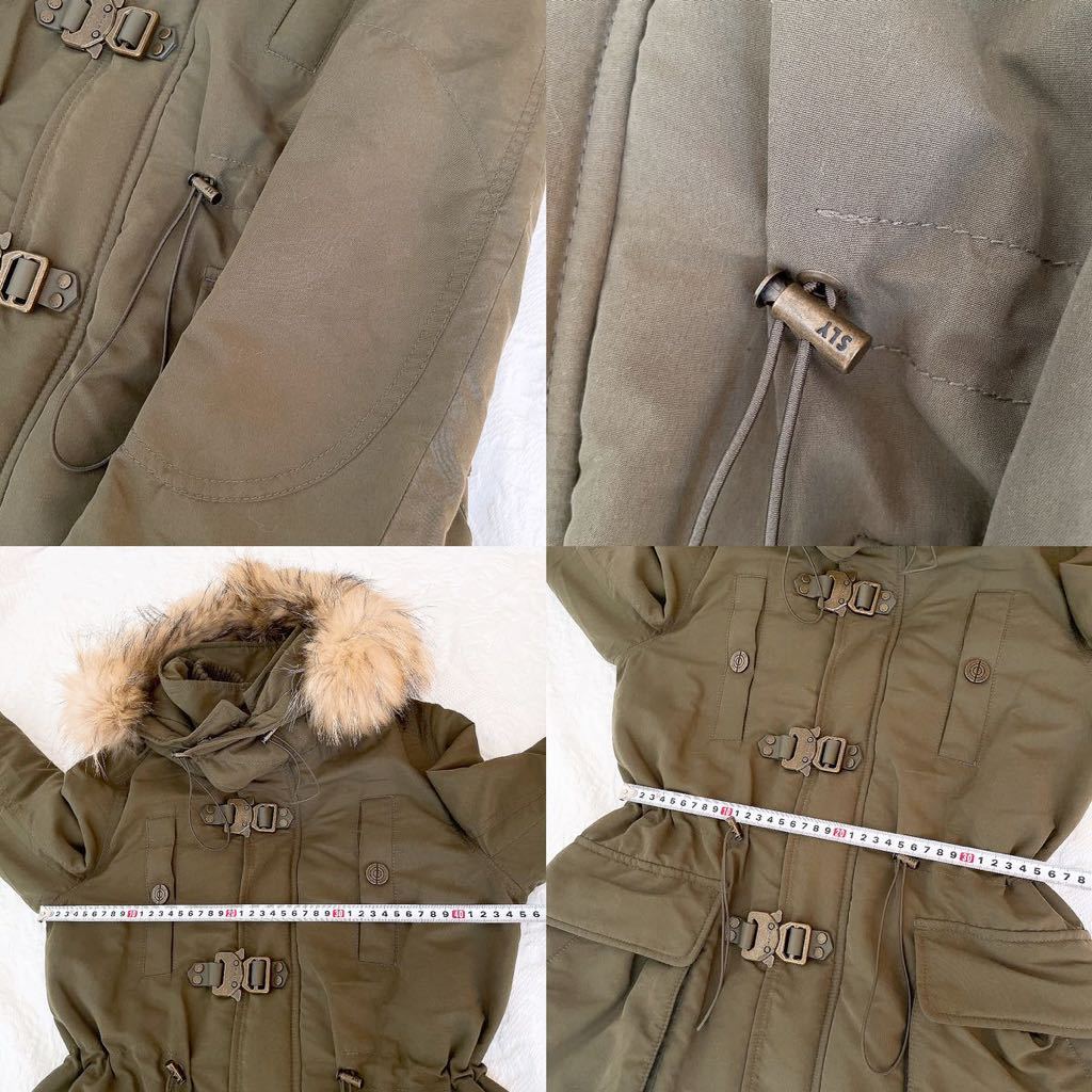 おしゃれSLYスライ ラクーンファー フードN3-B ボア ダウンライナー