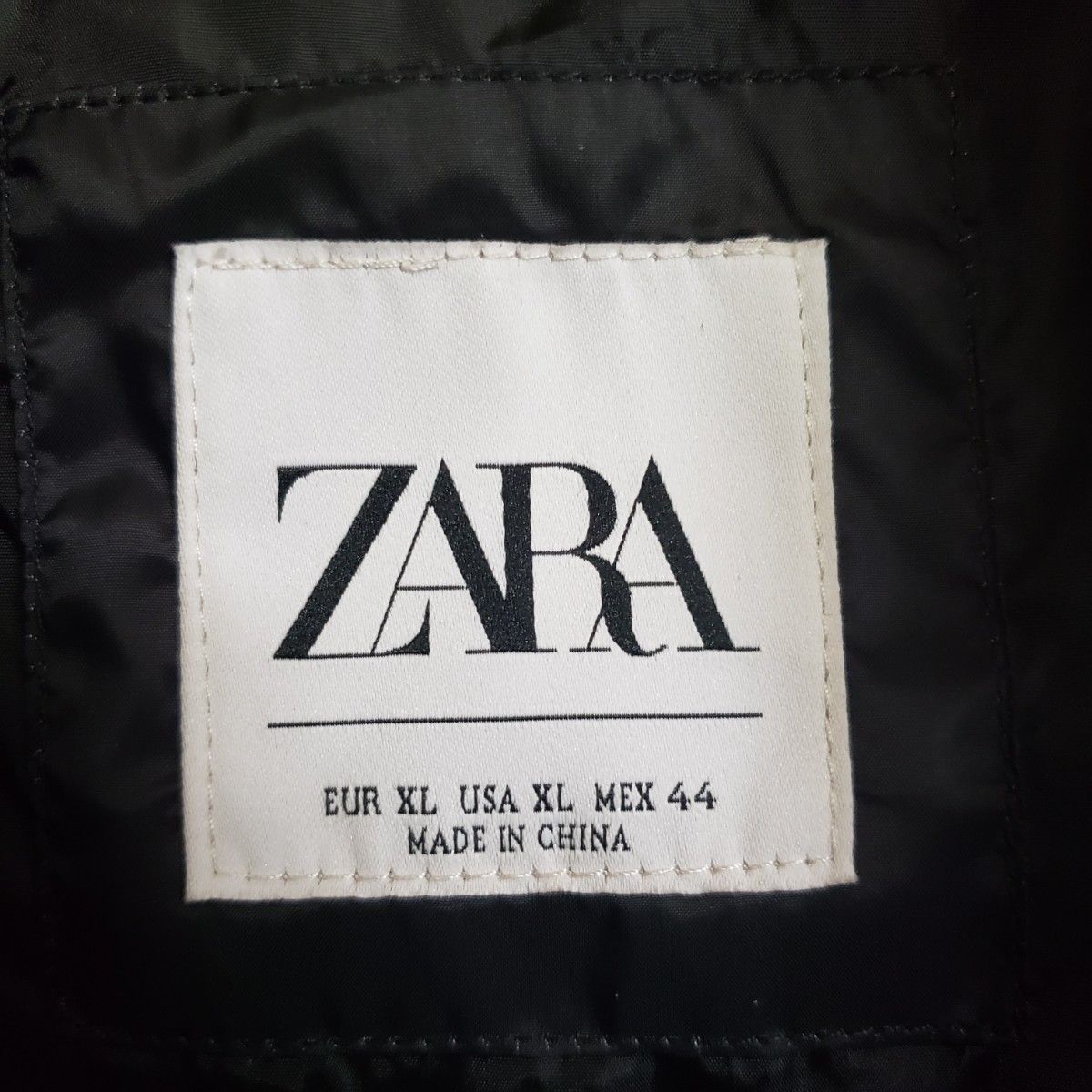 希少】ZARA バロック調 パフジャケット 総柄 中綿ジャケット メンズXL