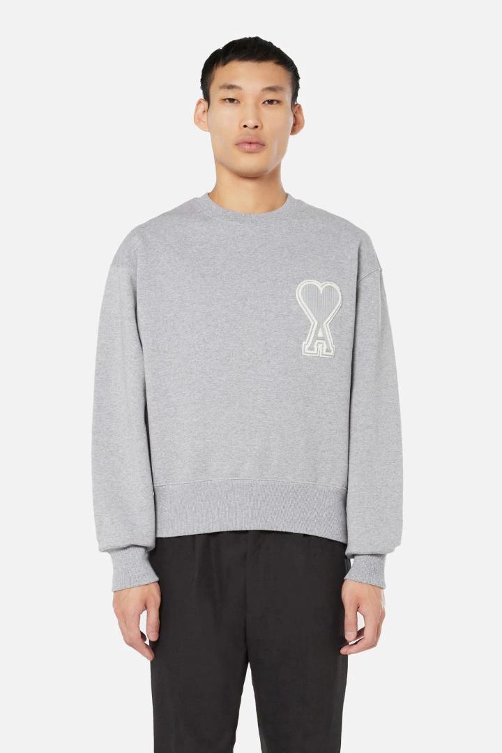 AMI PARIS/アミパリス】 韓国セレブ愛用 スウェットシャツ M/グレー