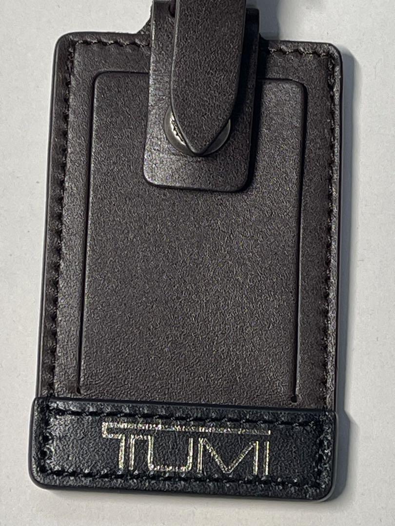 送料込 未使用 TUMI トゥミ 純正 ネーム タグ ダーク ブラウン 茶