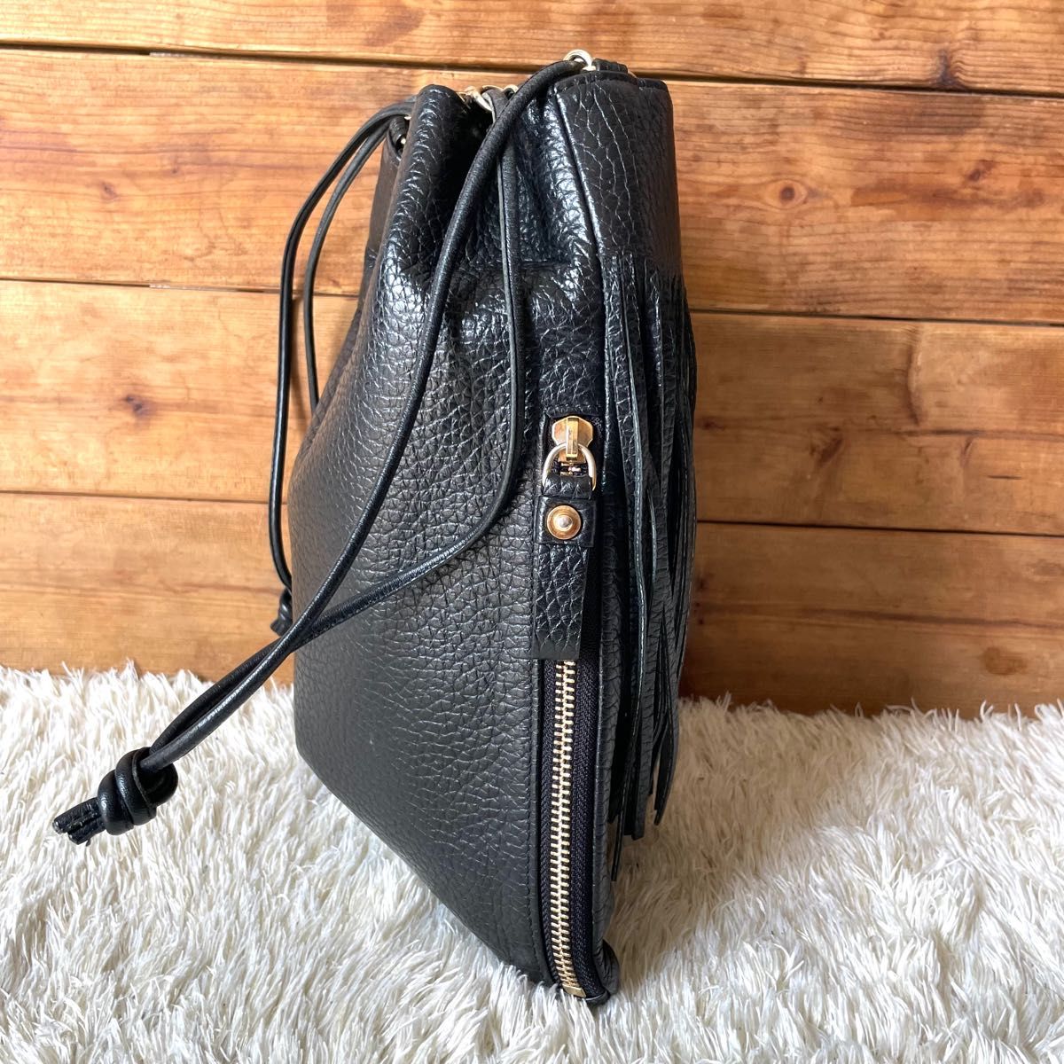 美品】PORTER (ポーター) ×5525gallery フリンジ オールレザー