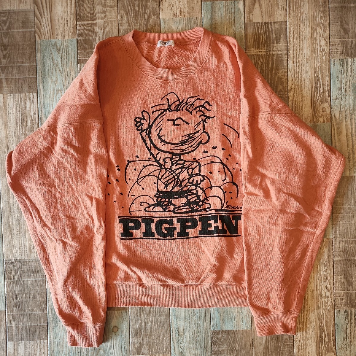 即決 送料無料PEANUTS ピーナッツ 希少キャラ ピッグペン スウェット