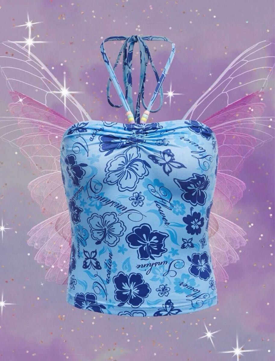 ハイビスカス y2k キャミソール 平成 ギャル｜Yahoo!フリマ（旧PayPay