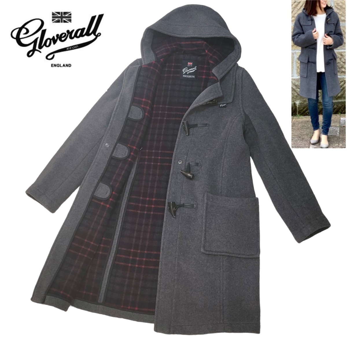 未使用】 現行品 英国製 グローバーオール GLOVERALL ブラックウォッチ