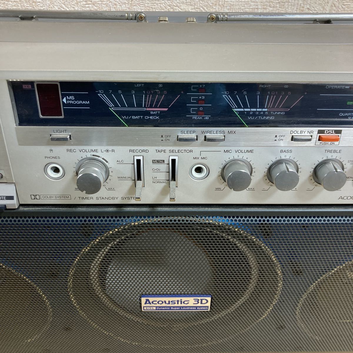 AIWA CS-J88 Acoustic 3D アイワ ラジカセ 昭和レトロ AIWA アイワ