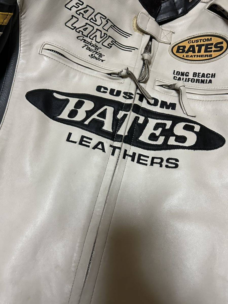 良品 BATES ベイツ パッド入り 本革 ライダース ジャケット XL｜Yahoo