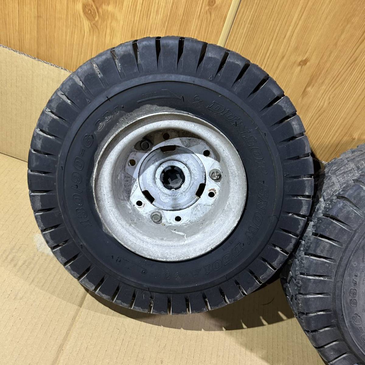 送料無料 ホンダ ジャイロX TD01 純正 リアタイヤ ホイール 溝あり