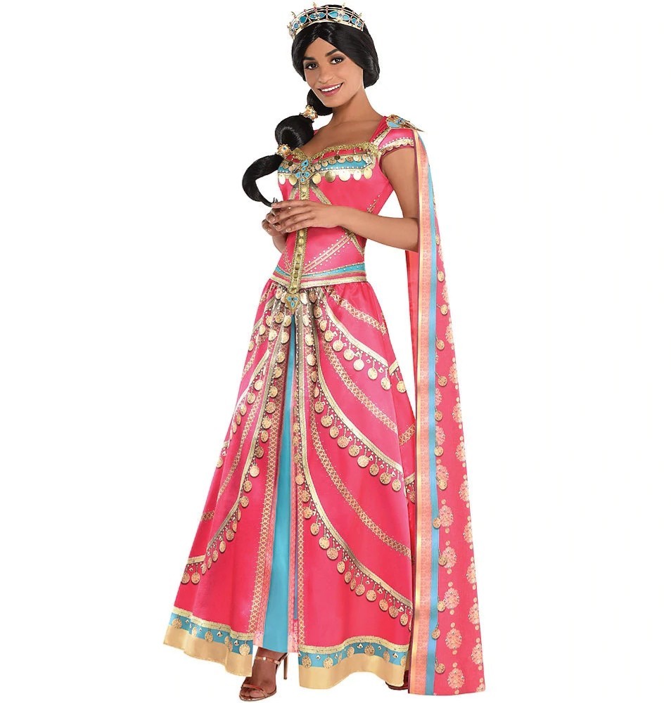 ピンクM ジャスミン コスプレ 仮装 実写アラジン ハロウィン