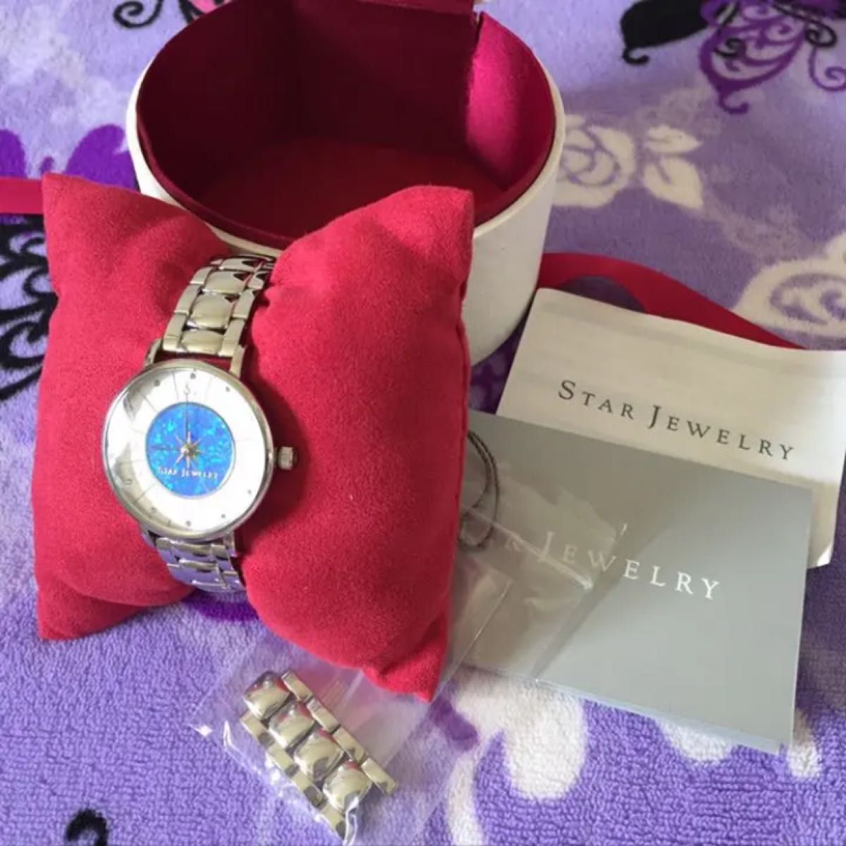 レア スタージュエリー 2019年クリスマス限定 スティール腕時計 星座