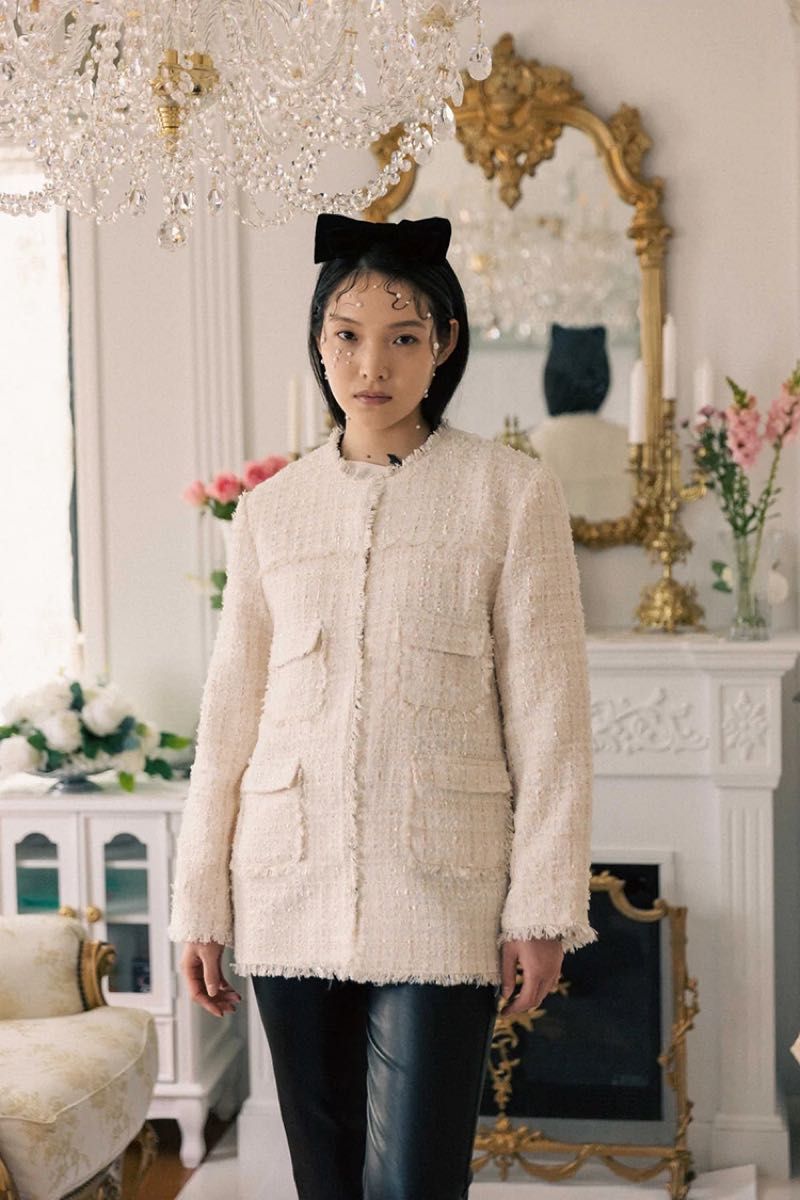 新品BibiyビビィツイードジャケットELISE TWEED JACKE｜Yahoo!フリマ