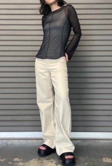 ユニクロ マメクロゴウチ シームレスブラキャミソール ホワイト S 新品