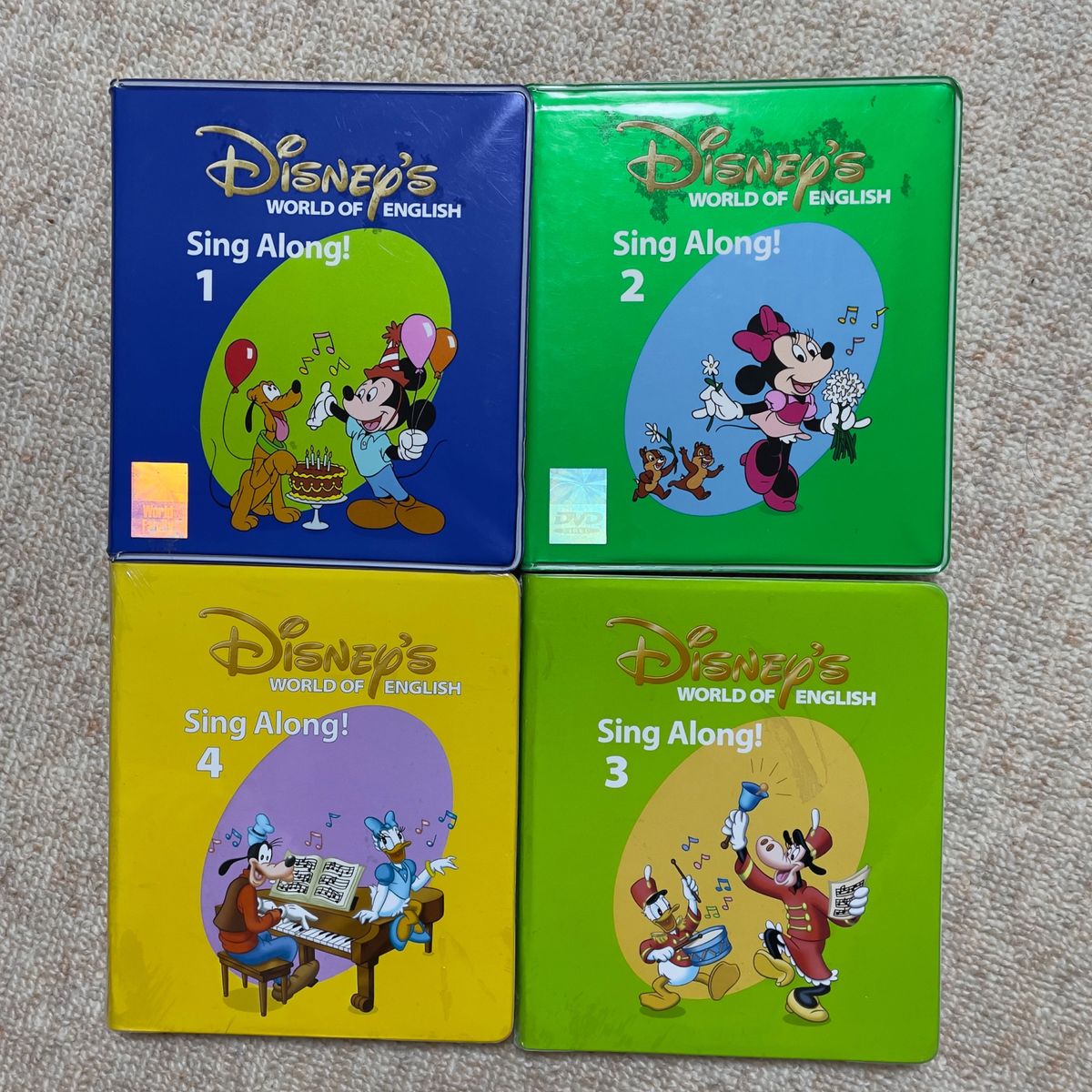 Disney World of English シングアロング Sing Along DVD 全4巻 3 4巻