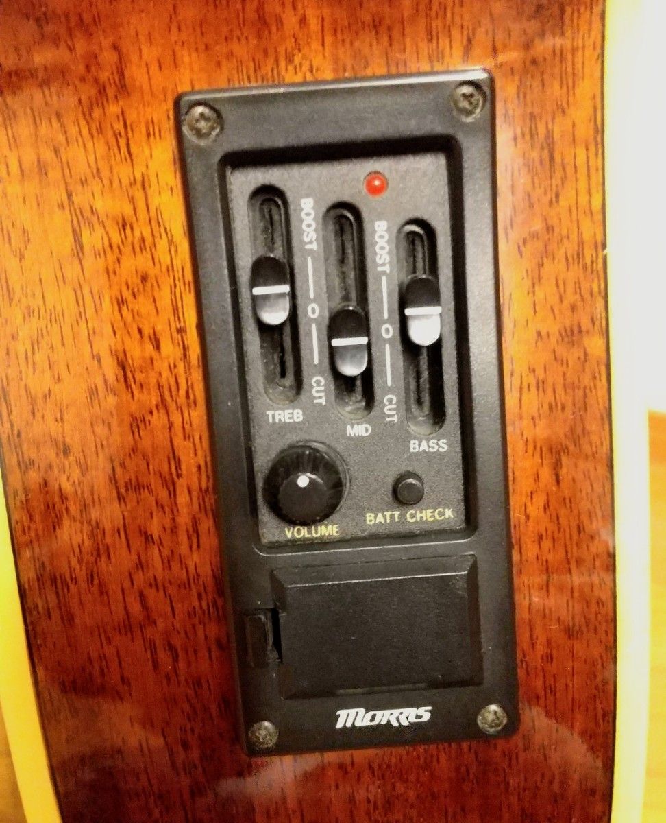 エレアコ ギター モーリス Morris トルネード MR-451 NY 専用ケース