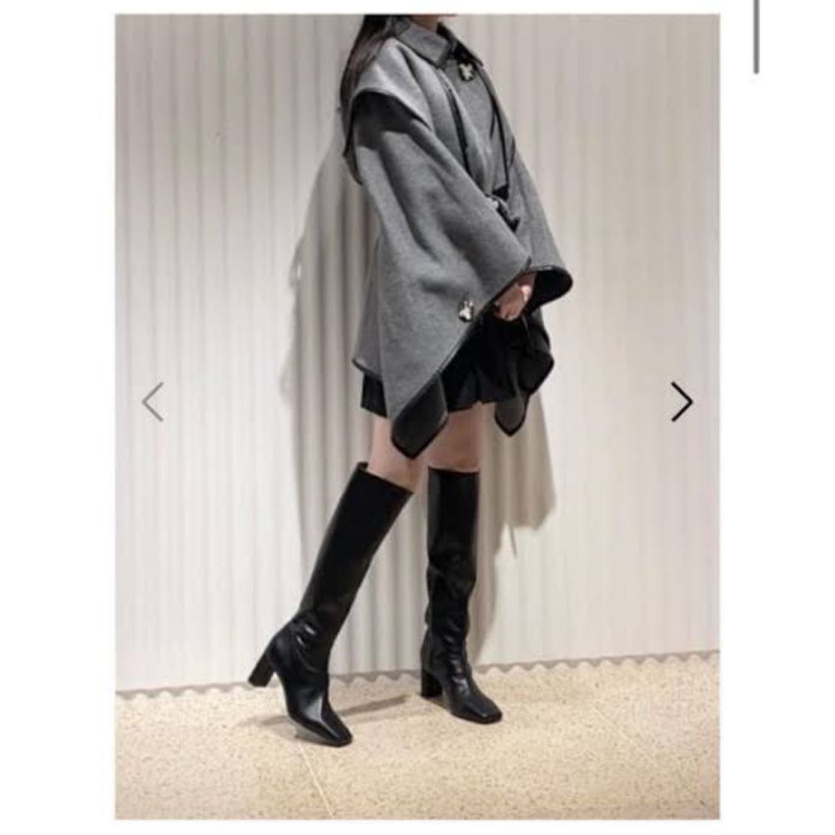 新品タグあり 【SNIDEL×新木優子×sweet】コート ポンチョ GRY グレー