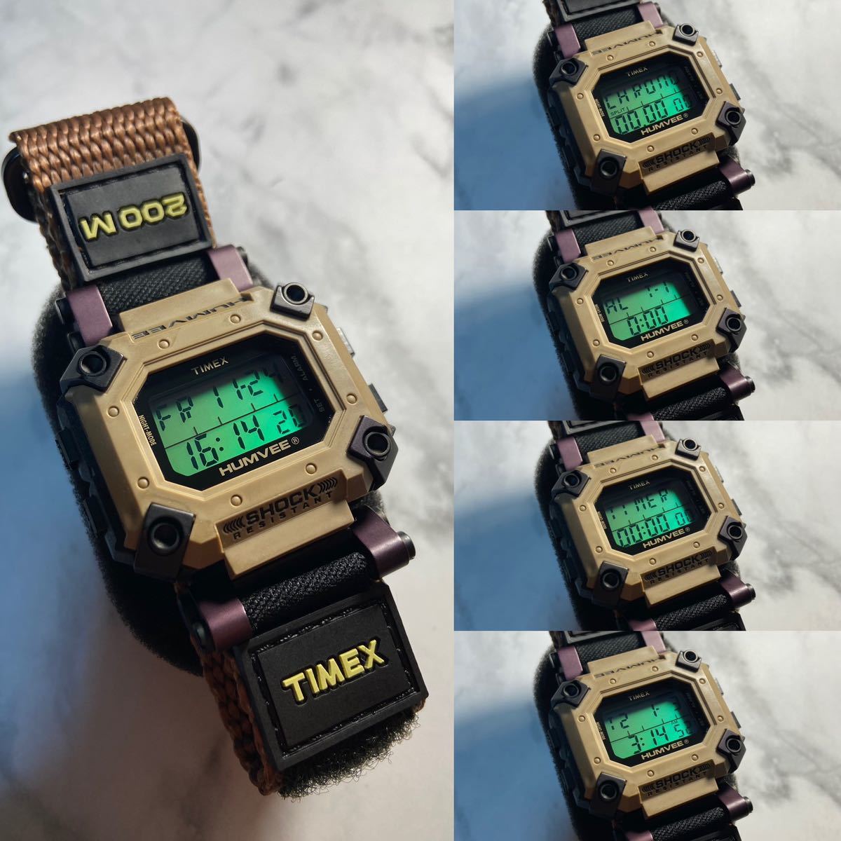 希少超美品 TIMEX HUMVEE INDIGLO 新品電池 タイメックス ハンヴィー